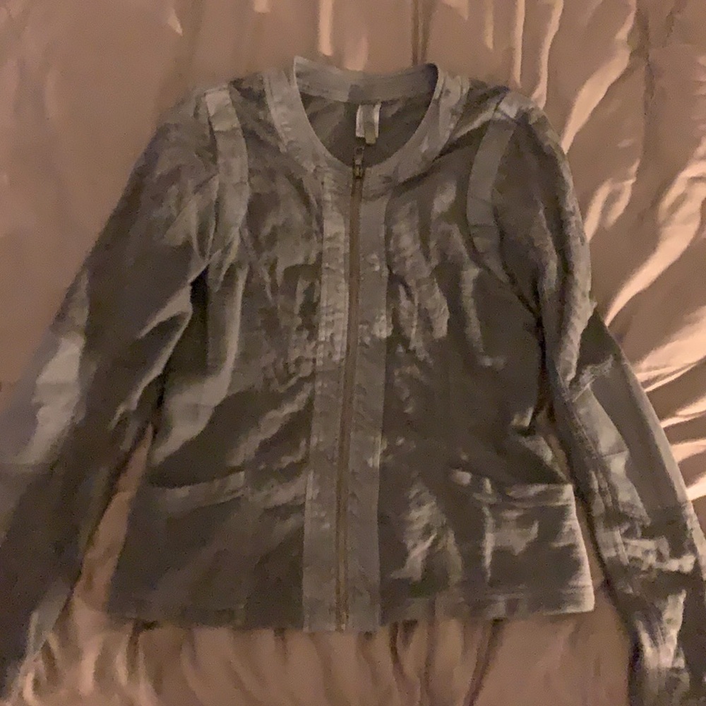 XCVI Light Jacket with Zebra Detail